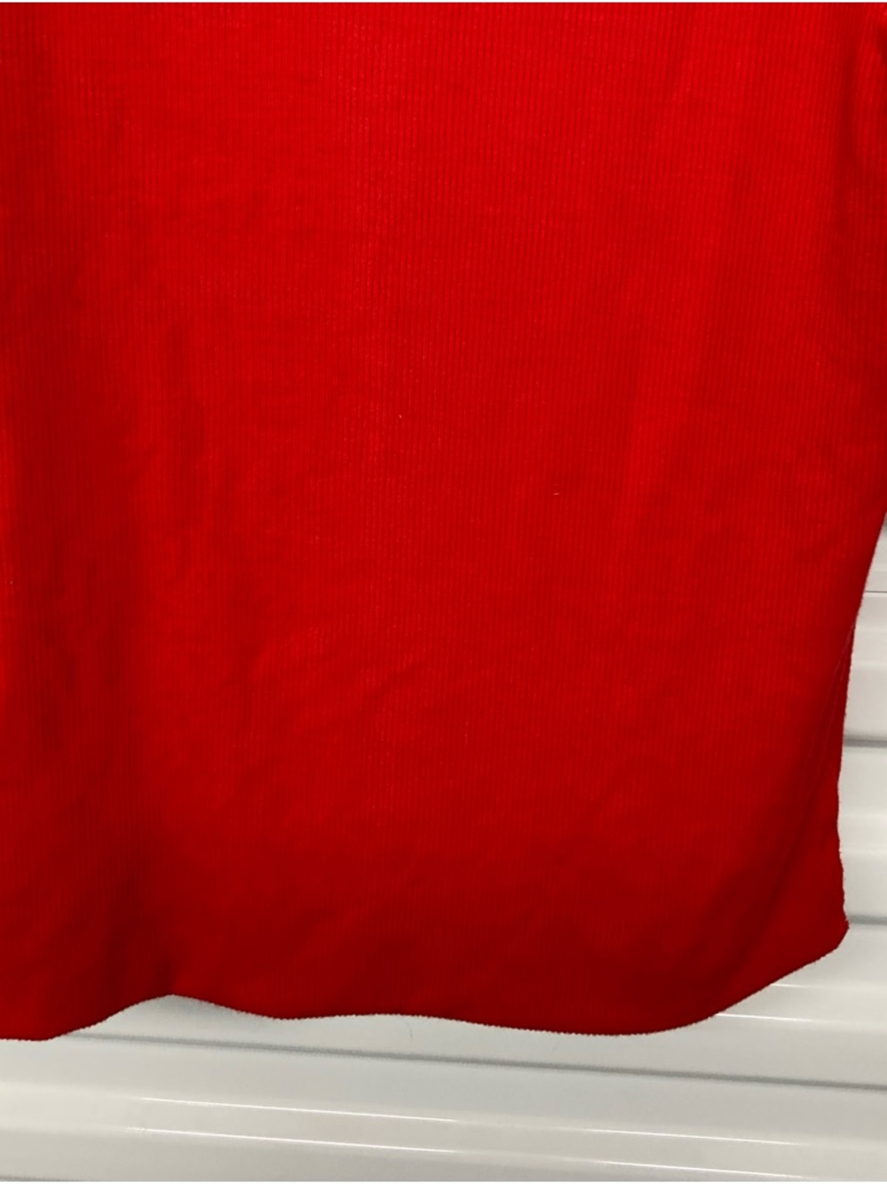 LNA Vibrant Red Ribbed Tank Top - Picture 7 of 10